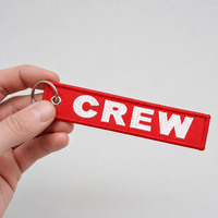 Porte-clés personnalisé brodé sur mesure avec logo brodé, porte-clés tissé personnalisé