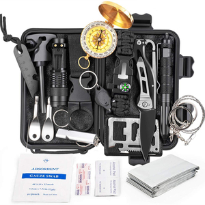 Kit de survie professionnel 18-en-1 pour le camping et les activités de plein air Yiwu – Accessoires de survie et de cuisine - Product Image 1