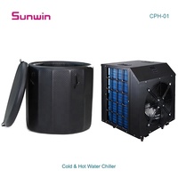 Refroidisseur d'eau pour bain de glace 1HP avec filtre, télécommande WiFi intelligente et pompe pour la thérapie de récupération par immersion froide