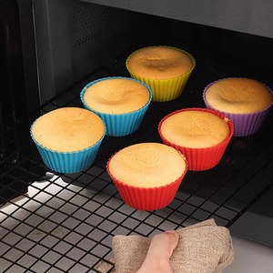 Moule à gâteau circulaire en silicone résistant aux hautes températures, petit moule à pudding, moule à gelée, moule de cuisson pour friteuse à air, moule de pâtisserie pour la cuisine - Product Image 6