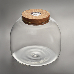 Pot de <span class=keywords><strong>terrarium</strong></span> en verre de forme ronde fait à la main petit pot de réservoir de poissons avec bouchon en liège LED pour la décoration de table de mariage à la maison - Product Image 5