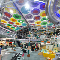 Aire de jeux de centre commercial avec jeux de rôle, trampoline et parcours de cordes |   Fabricant d'équipements FEC commerciaux pour intérieur