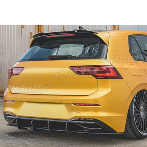 ดิฟฟิวเซอร์กันชนหลัง ABS พร้อมสปอยเลอร์ข้างสำหรับ Volkswagen VW Golf 8 MK8 Pro 2021+ ชุดแต่งกันชน อุปกรณ์ตกแต่งรถยนต์ - Product Image 4