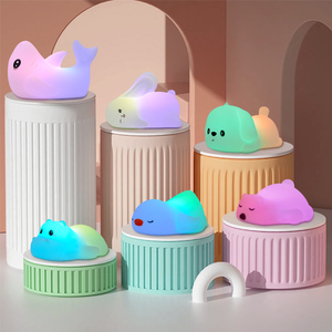 Silicone Morbido Novità Animale Luce Notturna Ricaricabile Lampada da Infermiera da comodino in Silicone Squishy Luce Notturna per Bambini - Product Image 3