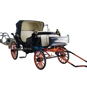 Carruaje real de cuatro ruedas al por mayor, hermoso Carro de Boda sin caballos en negro, Buggy de acero de cuento de hadas de lujo para eventos - Product Image 1