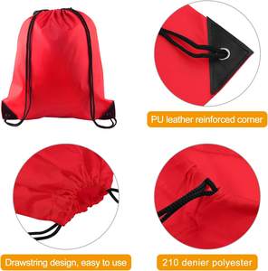 Mochilas Deportivas Personalizadas al por Mayor, Mochilas con Cordón de Poliéster, Ligeras, con Logotipos Impresos - Product Image 2