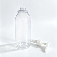 Bouteille à pompe transparente en PET de 780 ml, réutilisable, pour gel douche, conteneur pour gel douche, impression personnalisée, étiquette privée, OEM