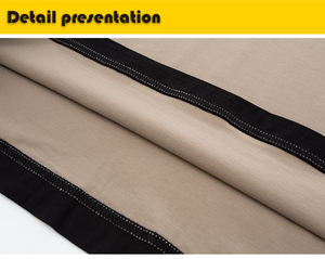 Camiseta de Hombre de 120 g/m², Mezcla de Algodón y Spandex, Transpirable, de Secado Rápido, Antiarrugas, Suave al Tacto, con Parche de Cuero y Ribete en Contraste - Product Image 6