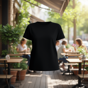Camiseta de Algodón para Mujer, Talla XXS, Manga Corta, 180 g/m², Cuello Redondo, Corte Regular, Informal, Lisa, para Todas las Temporadas, Tejido de Punto, Estilo Americano - Product Image 2