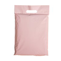 Sacs personnalisés OEM en polyéthylène recyclable, mat, beige, imperméables, épaisseur 0,06 mm, pour chaussures, chaussettes en fourrure, vêtements, avec fermeture auto-adhésive
