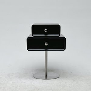 Table de <span class=keywords><strong>chevet</strong></span> moderne rotative créative nordique Table de <span class=keywords><strong>chevet</strong></span> Style crème Conception de <span class=keywords><strong>cube</strong></span> en bois pour Table de tiroirs de chambre - Product Image 3