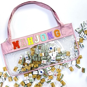 Jeu de Mahjong Personnalisable et Portable – 160 Tuiles – Idéal pour les Voyages – Style <span class=keywords><strong>Américain</strong></span> - Product Image 4