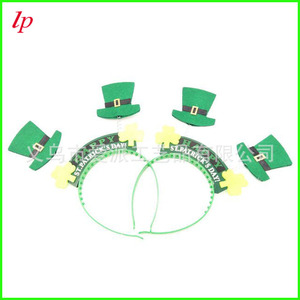 Diadema para el Día de San Patricio, Sombrero Verde con Trébol, Accesorio para Fiesta del Día de San Patricio, LPP6056 - Product Image 2