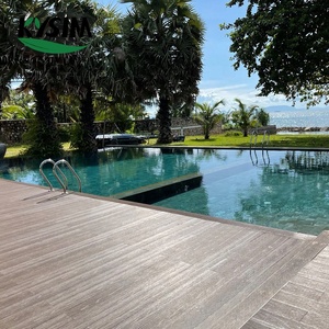 Không Thấm Nước 140*21Mm Rắn Wpc Sợi Xi Măng Ban Decking - Product Image 1