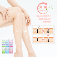 Spray mousse dépilatoire Disaar, sans douleur et en douceur, à l'aloe vera, au citron et à la rose, mousse dépilatoire biologique