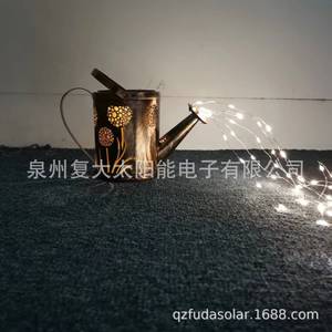 Arrosoir solaire lumineux à LED pour extérieur, montage mural, décoration de jardin, alimenté par énergie solaire, étanche, garantie de 2 ans - Product Image 2