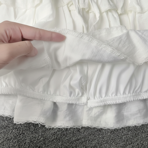 2025 cárdigan de cuello cuadrado para mujer, Top de manga larga de punto con cordones y falda de pastel, Conjunto elegante de moda de 2 piezas - Product Image 1