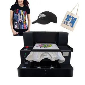a4 a3 size Flatbed multifunction dtg printer A3 size with L1800 printhead with fast speed top print effect