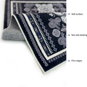 洗えるリビングルームフェイクウールラグ滑り止めTPRバッキングホーム屋内フローリングダイニングルームカーペットポーチ廊下ラグ - Product Image 3