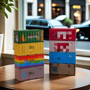 Mini conteneur maritime en métal, modèle <span class=keywords><strong>Maersk</strong></span> ONE SITC, boîte de rangement, tirelire, décoration de bureau, cadeau pour les collectionneurs de matériel logistique - Product Image 1