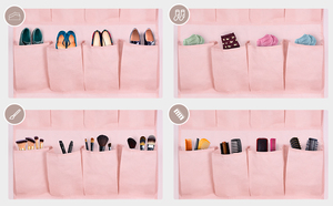 <b>Over</b> <b>the</b> <b>Door</b> Hanging Storage Organizer 20-Pockets Shoe Rack Non-Woven Fabric Storage Bag for Home - Product Image 3