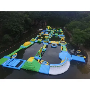 2023 adultos esporte inflável diversão da água jogo de parque de água flutuante parque para lago
