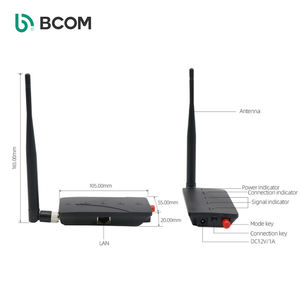 Convertidor de señal inalámbrico con interruptor WIFI, extensiones de larga distancia de 1KM, intercomunicador de <span class=keywords><strong>Videocam</strong></span>, cámara IP, enrutador NVR personalizado OEM ODM - Product Image 1