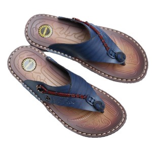 Nouvelles pantoufles rétro pour hommes 2026 en similicuir bruni, chaussures à enfiler cousues à la main, semelle épaisse, pour usage quotidien en extérieur - Product Image 3