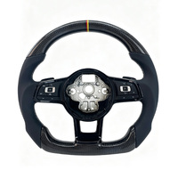 Volant de course haute performance en fibre de carbone pour VW Golf 7 7.5 GTI R Passat B8 Tiguan, fond plat, amélioration intérieure