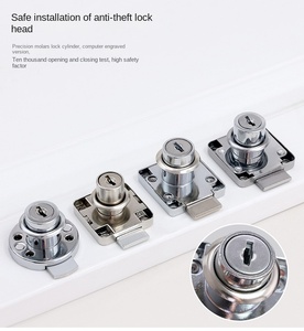 Furniture Fitti Drawer <strong>Lock</strong> Desk Flat Head Drawer <strong>Lock</strong> Office Desk Cupboard Wardrobe Cabinet Door Drawer <strong>Lock</strong>
