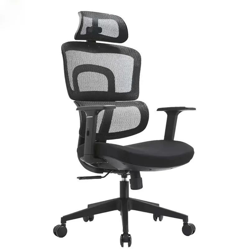 Moderno schienale alto full mesh supporto lombare regolabile poggiatesta sedia girevole ergonomica da ufficio