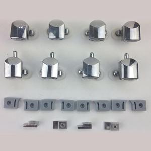 Plastic Frameless Hotel <strong>Shower</strong> Glass Door <strong>Sliding</strong> <strong>Rail</strong> with Chromed Finish and 24mm Diameter - Product Image 4