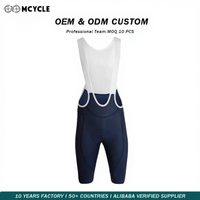 Cuissard de cyclisme unisexe Mcycle rembourré pour VTT, vélo de route, gravel, entraînement en salle, Pro Aero Team, grandes tailles, Elite