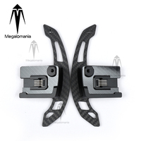 Palanca de Cambios Magnética para Volante de Coche, de Fibra de Carbono, para Ford Bronco Raptor Wildtrak Big Bend 2022-2024