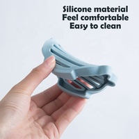 Porte-savon en silicone porte-savon auto-drainant dessin animé Animal creux économiseur plateau barre de douche conteneur baleine et crabe