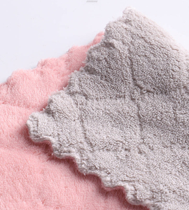 Microfiber <b>Cloth</b> Coral Velvet Dishtowels Household Cleaning Towel Double-Sided Absorbent Microfiber <b>Kitchen</b> Dish <b>Cloth</b> - Product Image 5