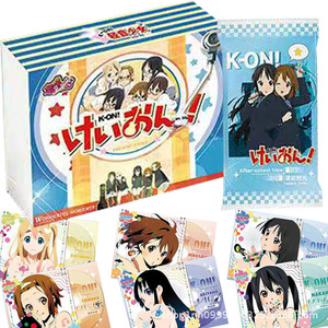 K-On! Jeu de cartes à collectionner 1 boîte 12 paquets Cartes à échanger Anime Music Girl Fabriqué en Chine Carton pour les fans - Product Image 1
