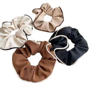 Chouchous simples couleur crème, style vintage français, pour femme - Product Image 1