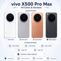 vivo X500 Pro Max 2026 Original Nouveau Smartphone 5G 144Hz Octa Core Appareil Photo 200MP+50MP+50MP Android VIVO x500 pro max