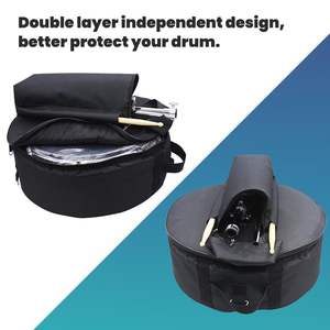 Échantillon gratuit : Ensemble de 5 housses rembourrées pour batterie, pour caisse claire standard, légères, protection pour les batteurs, transport pour les concerts, stockage à long terme - Product Image 2