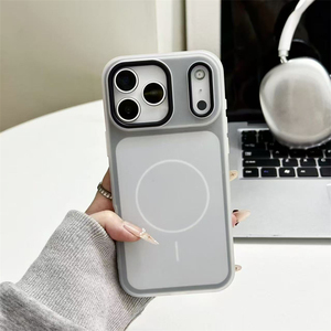 Coque de téléphone magnétique antichoc 2-en-1 Jelly Color avec chargement sans fil et anti-traces de doigts, design Candy pour iPhone 17 Pro Max 16 15 14 - Product Image 4