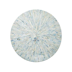 แผ่นรองจานหอยมุกตกแต่งแบบโบฮีเมียนวัสดุออร์แกนิกเป็นมิตรกับสิ่งแวดล้อมปรับแต่งได้หรูหราสไตล์โบฮีเมียน - Product Image 2