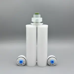 200ml 1:1 Empty Plastic Barrel AB Glue Dual Dispensing Syringe for Solid Surface Adhesive hoof care glue cartridge