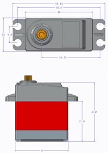 Aismartlink TD-8120MG 20kg kỹ thuật số <span class=keywords><strong>servo</strong></span> mô-men xoắn cao kim loại bánh răng không thấm nước 4.8-7.2V với 25t cánh tay cho 1/10 1/8 RC Xe Cánh tay robot - Product Image 4
