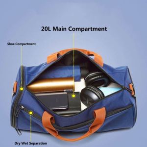 Sac de sport multifonctionnel Paxdun Fitness Gym, sac de voyage week-end avec compartiment à chaussures - Product Image 3