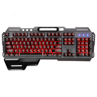Arc-en-ciel filaire 104 touches clavier de jeu ergonomique ABS Keycap Interface USB fonctionnement à membrane optique certifié ROHS pour ordinateur portable