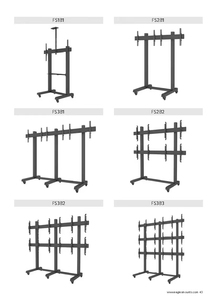 2x2 cán Mobile video Wall TV sàn miễn phí đứng giỏ hàng núi - Product Image 6