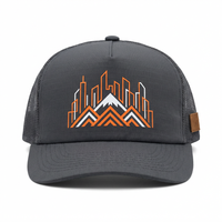 Casquette Trucker 6 Panneaux Ajustée Personnalisée JapanUrban Imperméable Ripstop avec Transfert Thermique, Applique Animale, pour Extérieur, en Velours 3D PVC et Maille