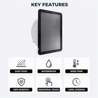 Pantalla Táctil HMI Impermeable de 22 Pulgadas para Raspberry, Monitor LCD para Exteriores Legible Bajo la Luz Solar, Panel de Pantalla Táctil