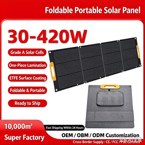 Kit de panneaux solaires monocristallins portables et pliables de 150 W pour le camping, les camping-cars, les activités de plein air et l'alimentation des yachts - Product Image 4